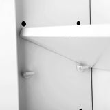 Spiegelschrank Badezimmerschrank 60 x 15 x 55 cm Weiß