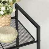 Standregal Küchenregal Badregal 38 x 30 x 96 cm Schwarz