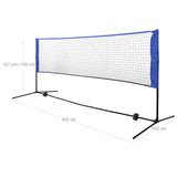 Badmintonnetz Tennisnetz 4 m Blau