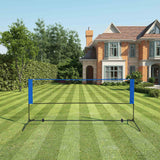 Badmintonnetz Tennisnetz 3 m Blau