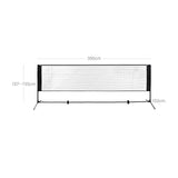 Badmintonnetz Tennisnetz 3 m Schwarz