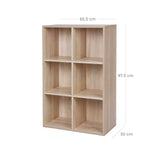 Bücherregal 65,5 x 97,5 x 30 cm Eichefarbe