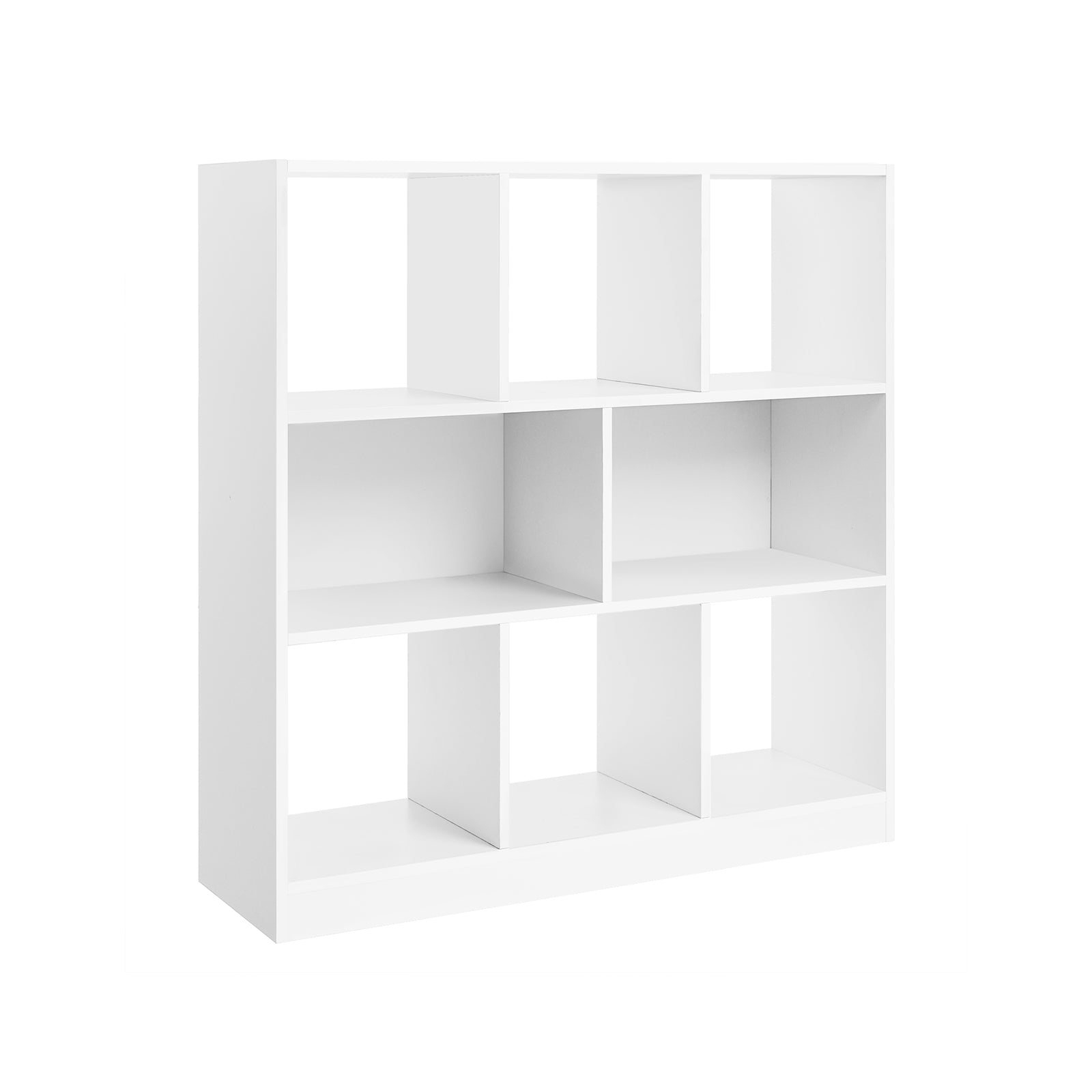 Bücherregal Standregal 97,5 x 100 x 30 cm Weiß