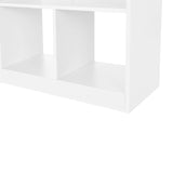 Bücherregal Standregal 97,5 x 100 x 30 cm Weiß