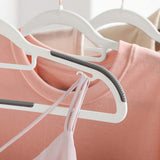 Lot de 30 cintres porte-veste gris clair-gris foncé