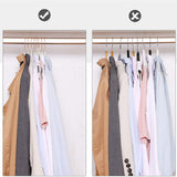 Lot de 30 cintres porte-veste gris clair-gris foncé