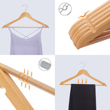 Lot de 30 cintres couleur naturelle