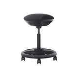 Arbeitshocker Bürohocker Sitzhöhe 55-73 cm Schwarz