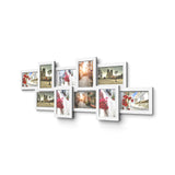 Bilderrahmen Collage für 10 Fotos je 10 x 15 cm Weiß