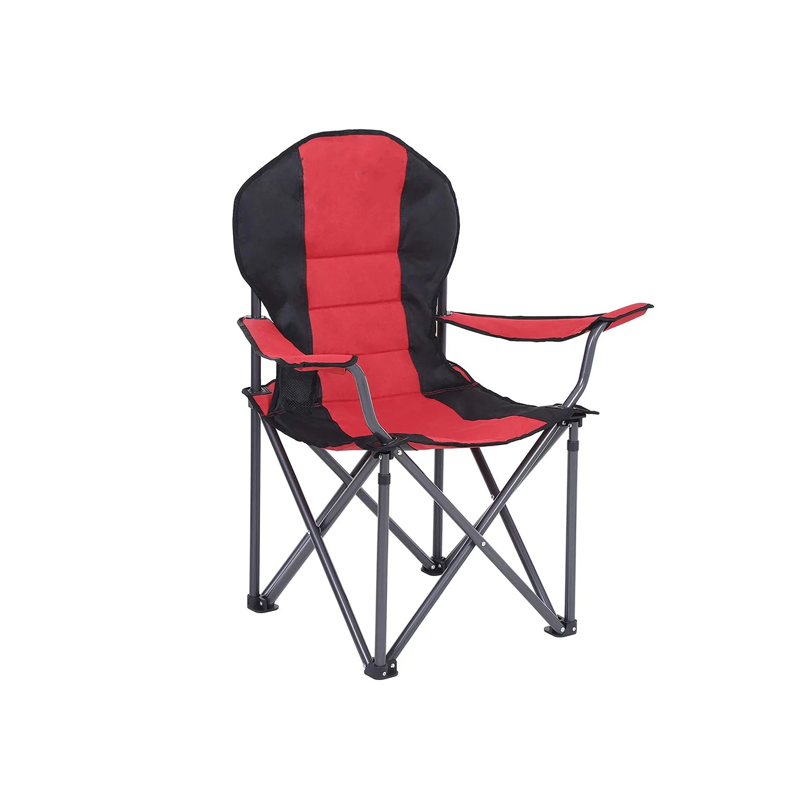 campingstuhl 250 kg Hansiro Campingstuhl Klappstuhl bis 250 kg belastbar Schwarz-Rot – Hansiro.de
