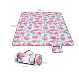 Picknickdecke 200 x 200 cm Flamingo-Muster