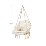 Hängesessel bis 120 kg belastbar Beige