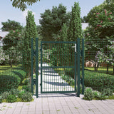 Gartentor aus verzinktem Stahl 106 x 125 cm Grün