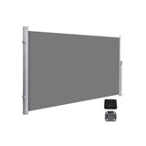 Seitenmarkise Seitenrollo 1,8 x 3,5 m Grau