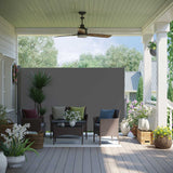 Seitenmarkise Seitenrollo 1,8 x 3,5 m Grau