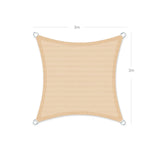 Sonnensegel 3 x 3 m Sandgelb
