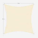 Sonnensegel 5 x 5 m Beige