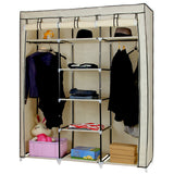 Stoffschrank Kleiderschrank 175 x 150 cm Beige