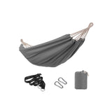 Hängematte für 2 Personen 210 x 150 cm bis 300 kg belastbar Grau