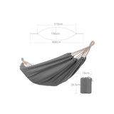 Hängematte für 2 Personen 210 x 150 cm bis 300 kg belastbar Grau