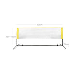 Badmintonnetz Tennisnetz 5 m Gelb