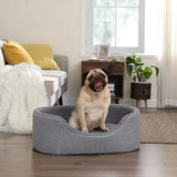 Hundebett Katzenbett 92 x 72 x 27 cm Grau