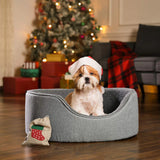 Hundebett Katzenbett 92 x 72 x 27 cm Grau