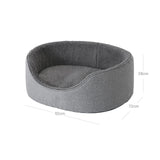 Hundebett Katzenbett 92 x 72 x 27 cm Grau