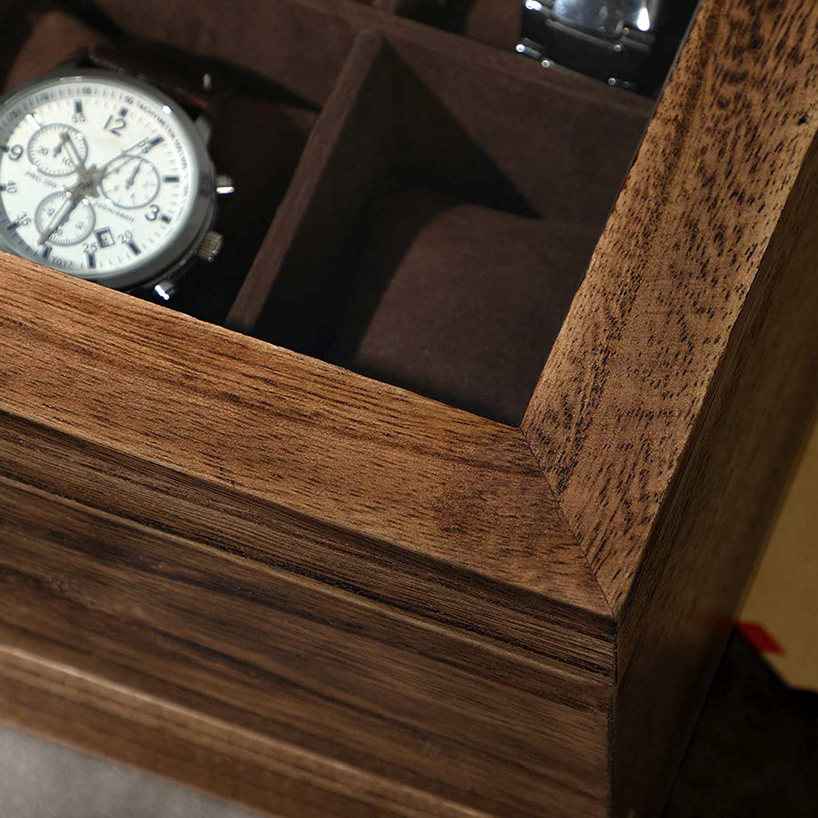 Uhrenbox für 8 Uhren Vintagebraun
