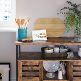 Küchenschrank Sideboard 100 x 35 x 80 cm Vintagebraun