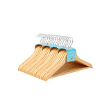Lot de 20 cintres pour enfants couleur naturelle