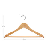 Lot de 20 cintres pour enfants couleur naturelle