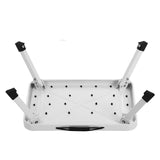 Trittleiter Klapptritt 37,5 x 26,5 x 17,5 cm bis 150 kg belastbar Weiß