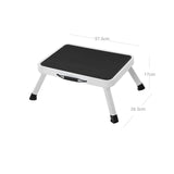 Trittleiter Klapptritt 37,5 x 26,5 x 17,5 cm bis 150 kg belastbar Weiß