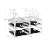 Make-up Organizer Schwarz-Transparent