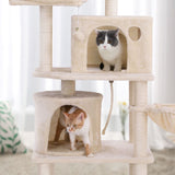 Kratzbaum Katzenbaum Höhe 152 cm Beige
