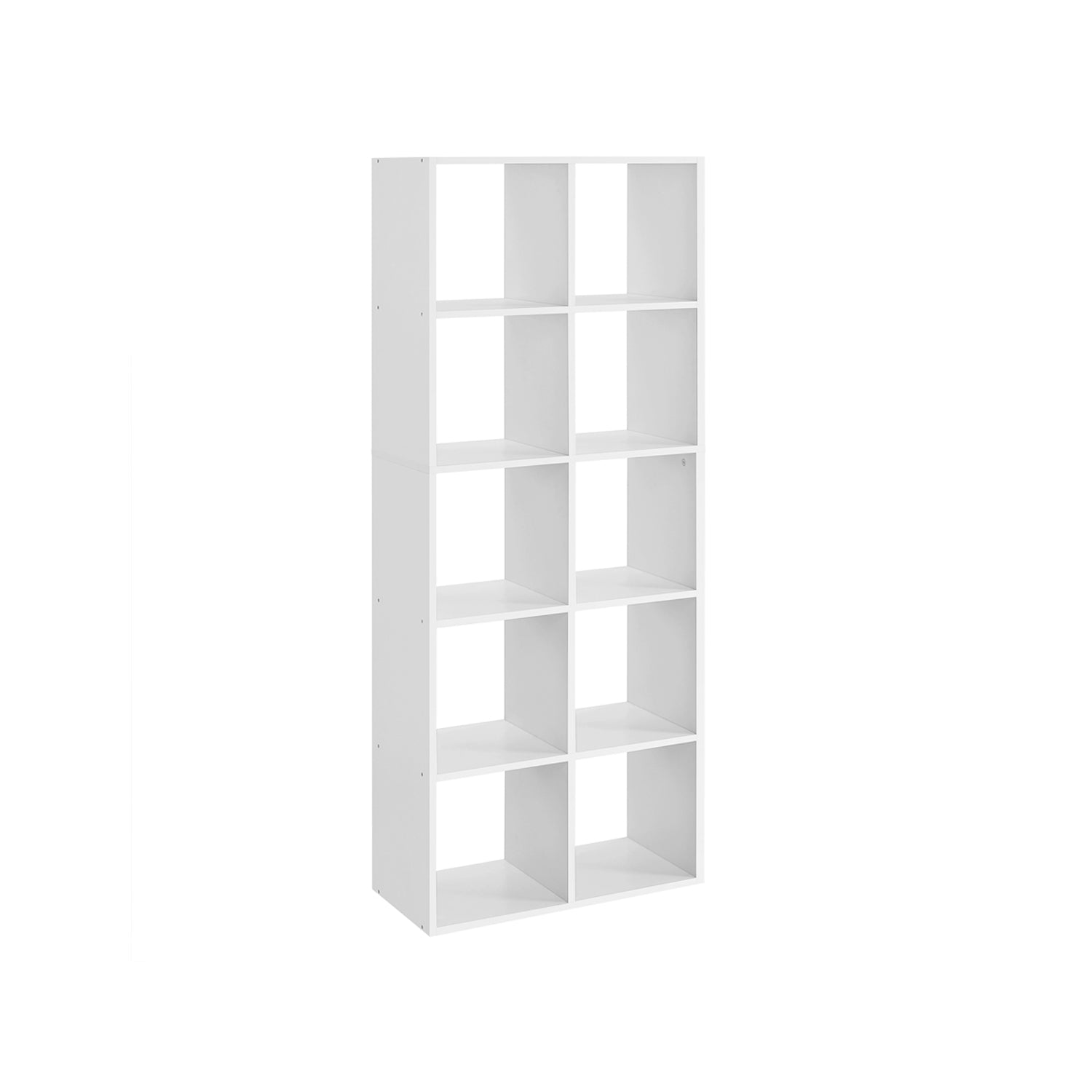 Bücherregal Aufbewahrungsregal 30 x 65,5 x 161,5 cm Weiß