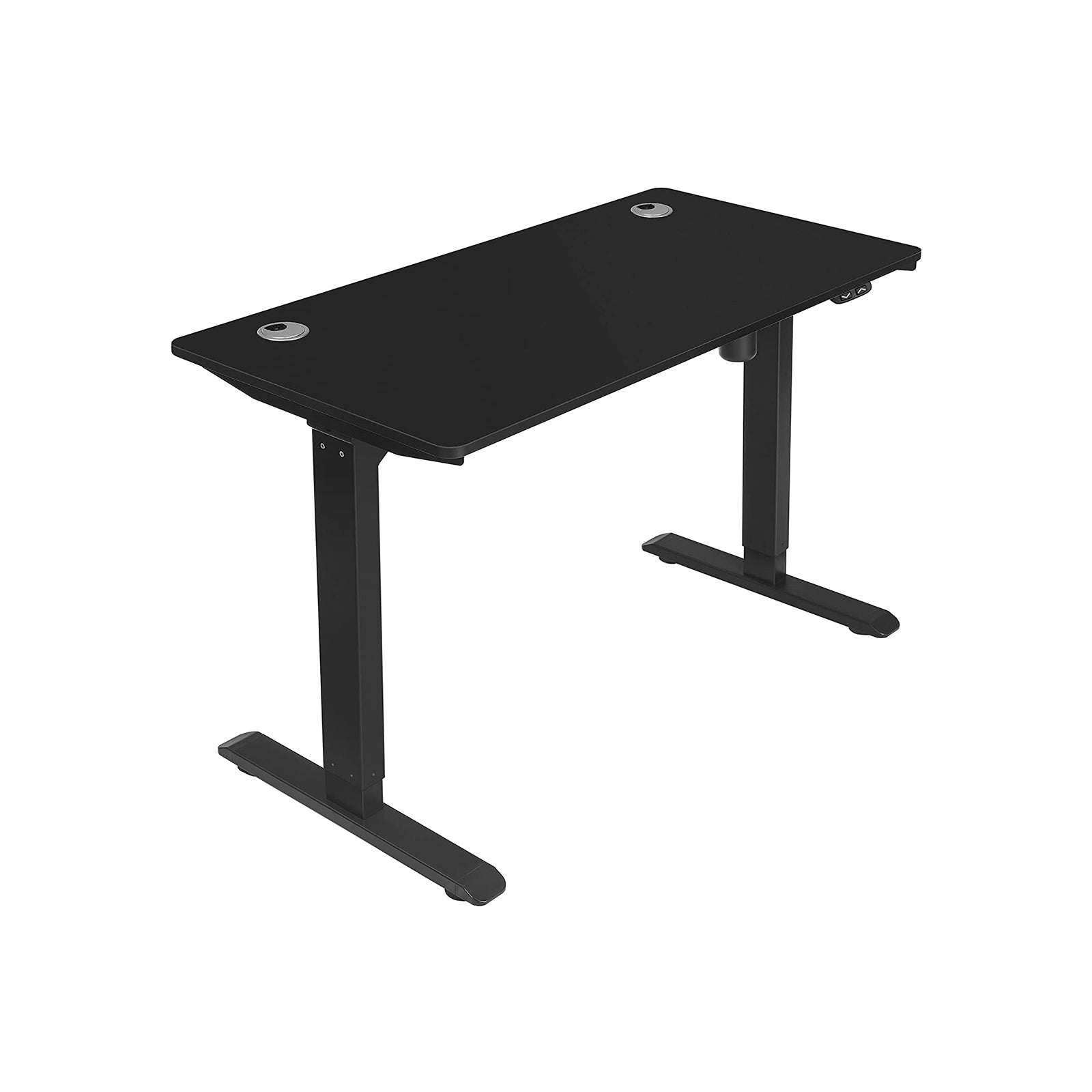 Schreibtisch Computertisch 120 x 60 x (73-114) cm Schwarz