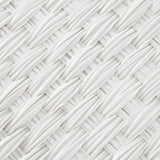 Wäschekorb aus Polyrattan Weiß