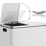 Mülleimer Mülltrennsystem 2 x 24 L Weiß