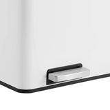 Mülleimer Mülltrennsystem 2 x 24 L Weiß