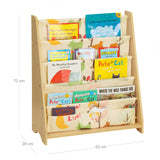 Kinderregal Bücherregal 67 x 74 x 26,5 cm Naturfarbe