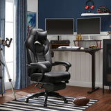 Gaming Stuhl Schreibtischstuhl bis 150 kg belastbar Schwarz