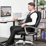 Bürostuhl Chefsessel Ergonomisch bis 120 kg belastbar Schwarz