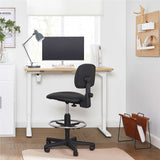 Bürostuhl Schreibtischstuhl ohne Armlehnen bis 120 kg belastbar Schwarz