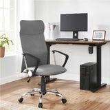 Bürostuhl Schreibtischstuhl neigbar bis 120 kg belastbar Grau