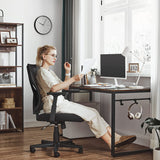 Bürostuhl Schreibtischstuhl in Netzoptik bis 120 kg belastbar Schwarz