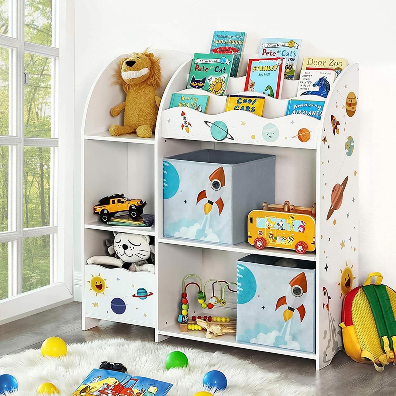Hansiro Spielzeugschrank 93 x 30 x 100 cm Weiß –