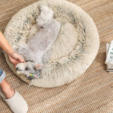 Hundebett Katzenbett 60 x 20 cm (Ø x H) Beige