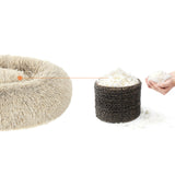 Hundebett Katzenbett 60 x 20 cm (Ø x H) Beige